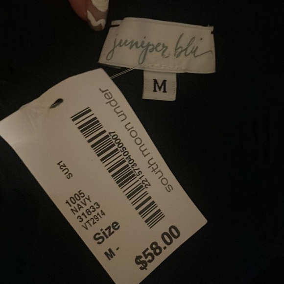 Navy tank top with tie strap - Picture 10 of 10